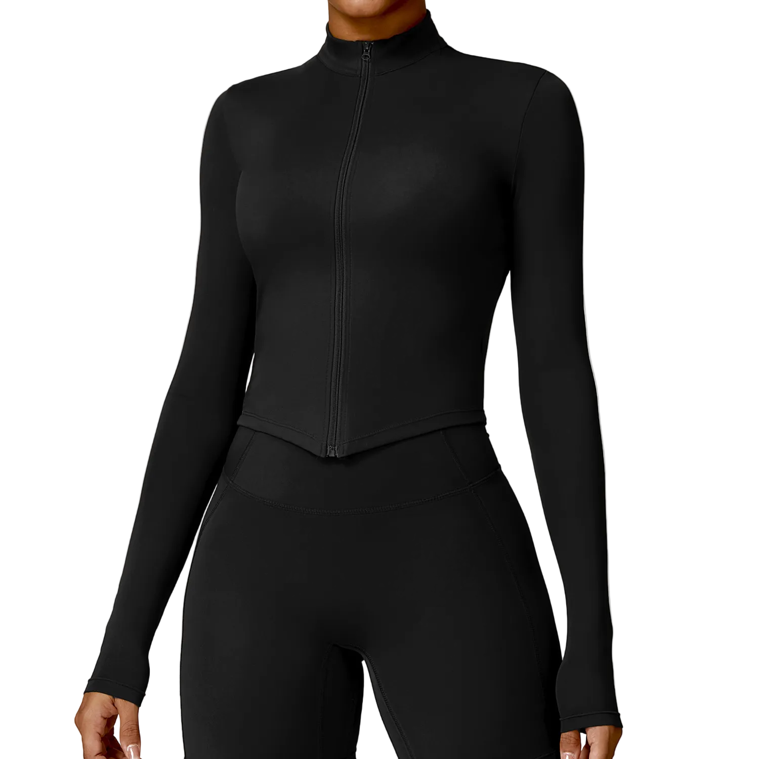 Sculpt Zip Jacket – Contour Fit Long Sleeve Layer