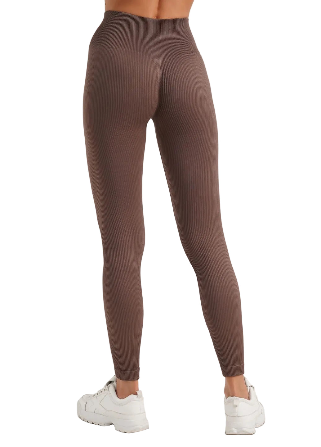 Seamless Ribbed High-Waisted Push-Up Leggings