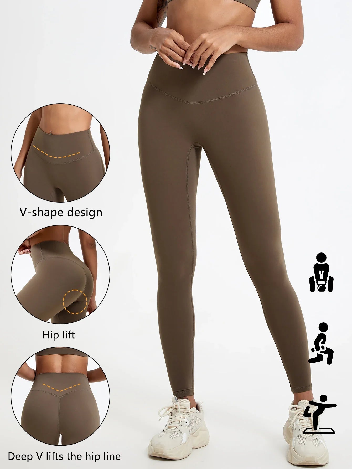 Hearuisavy High Waist Quick-Dry Yoga Leggings