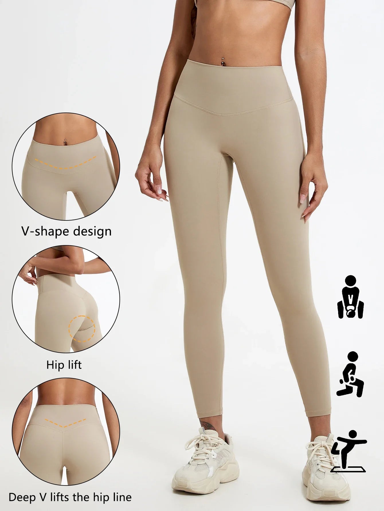 Hearuisavy High Waist Quick-Dry Yoga Leggings