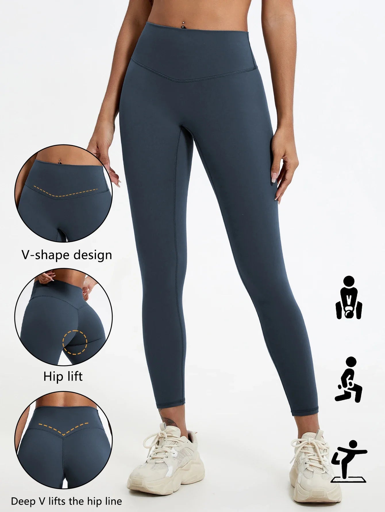 Hearuisavy High Waist Quick-Dry Yoga Leggings