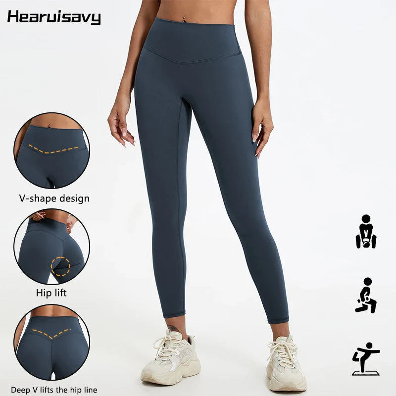 Hearuisavy High Waist Quick-Dry Yoga Leggings