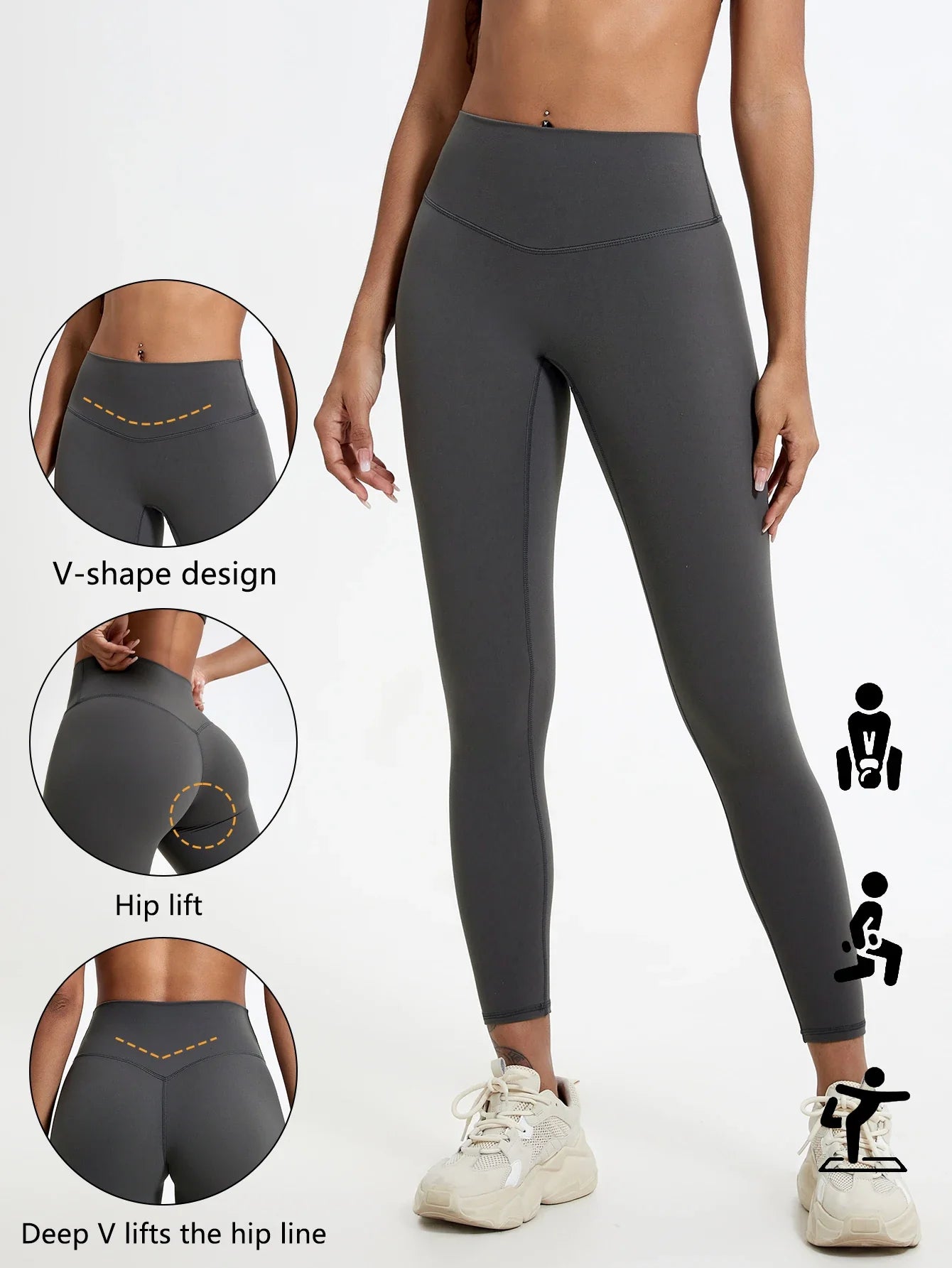 Hearuisavy High Waist Quick-Dry Yoga Leggings
