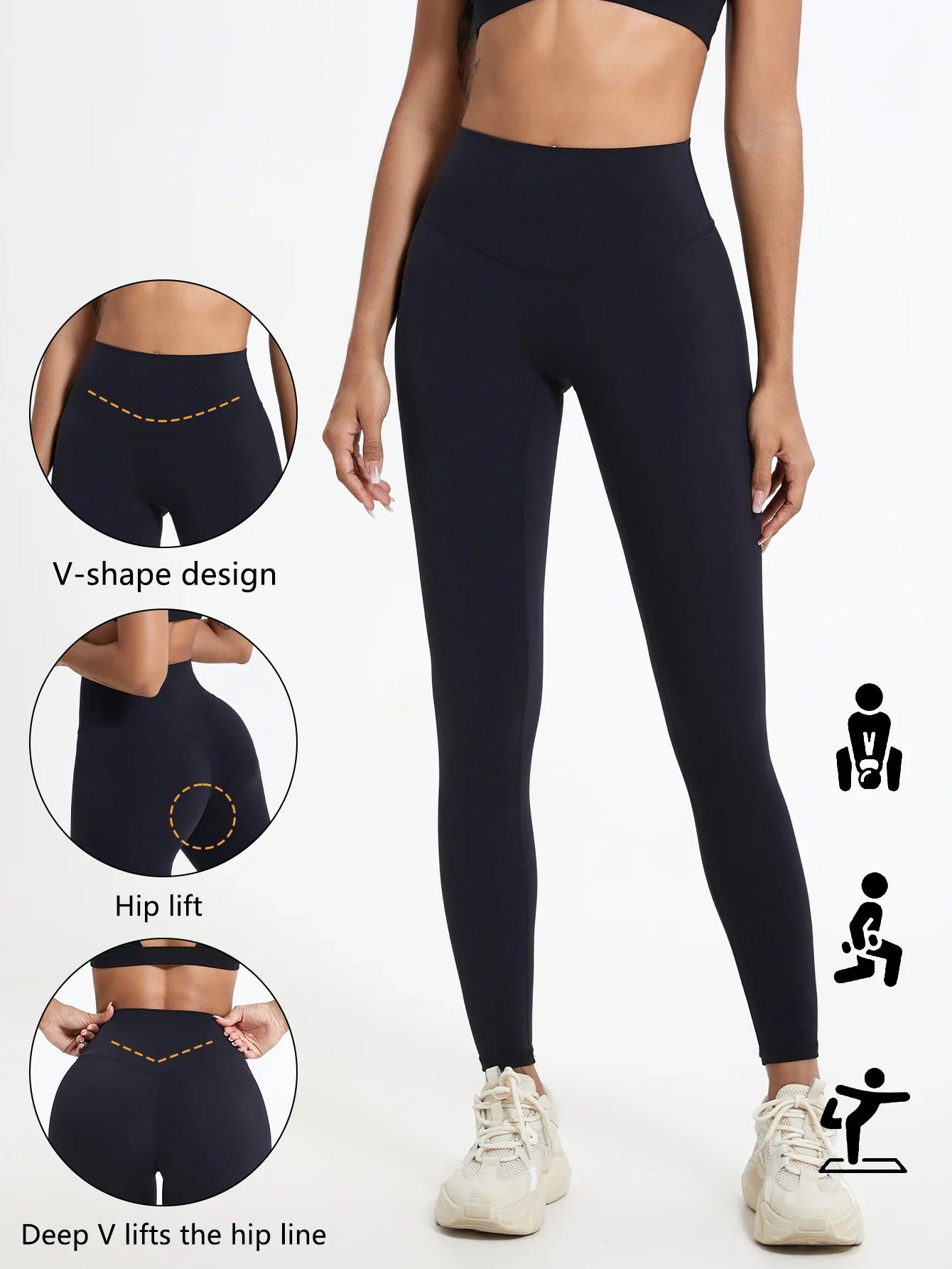 Hearuisavy High Waist Quick-Dry Yoga Leggings